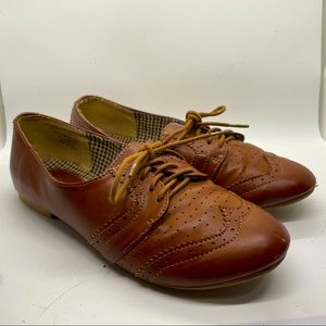 Nicole Slip-on Brown Saddle Shoes